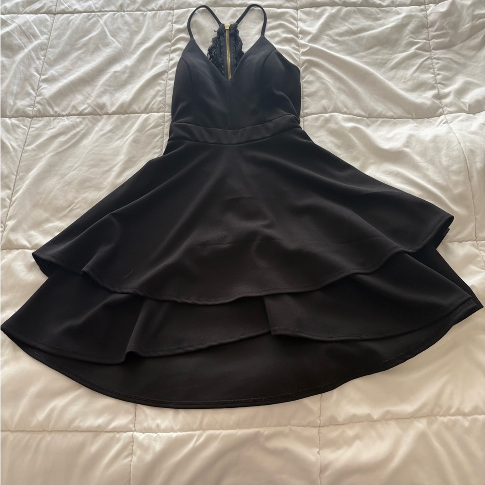B Darlin Black High Low Dress